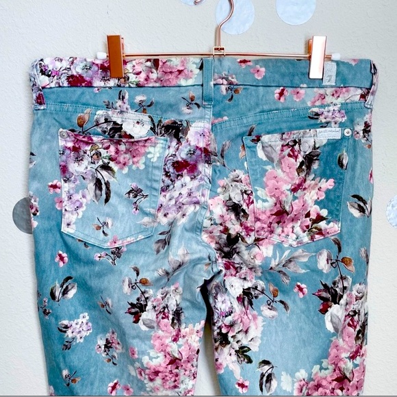 Floral Victorian shabby chic jeans - Picture 4 of 6